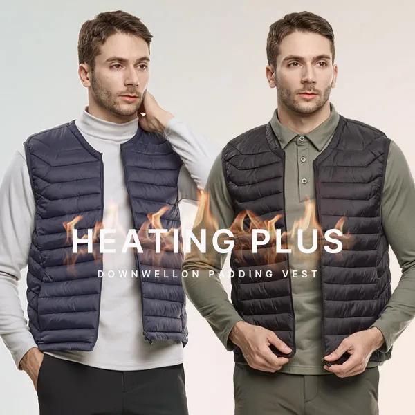 Easy by Hitting Plus Men's down wellon padded vest (M5WV11)