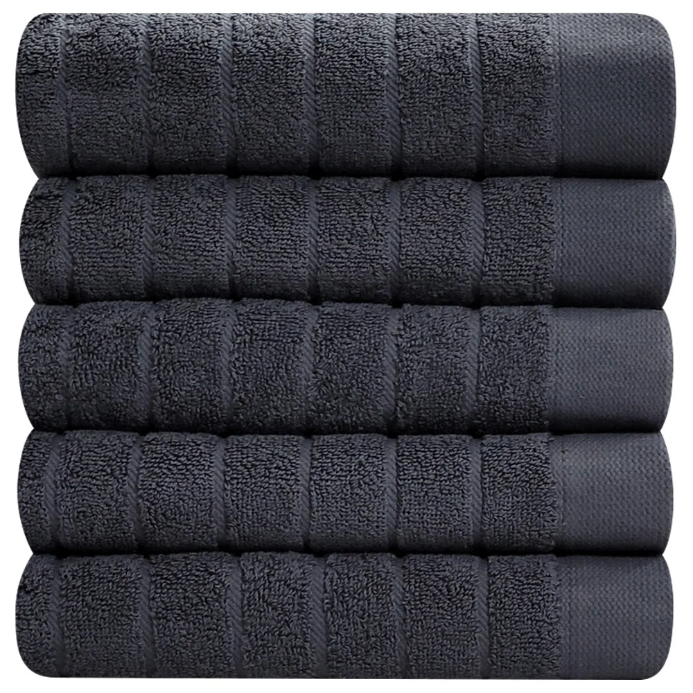 [Daju Towel]5pcs/10pcs Hotel towel 170g 40cm Deep-Gray Dark color Thick, Soft unfluorescent pure Cotton Absorption Good towe