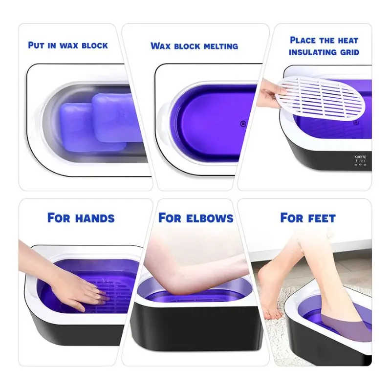 شمع البارافين المعطر باللافندر 12 قطعة 1 رطل لعلاج سبا اليدين والقدم، علاج شمع الترطيب العميق، ينعم البشرة الجافة والمتشققة #4