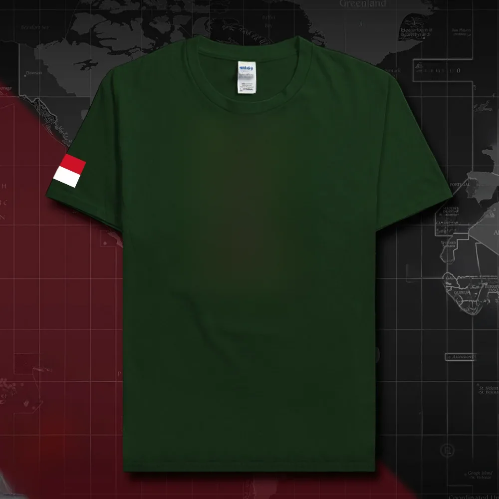 Indonezja indonezyjska koszulka męska koszulki 2018 drużyna narodowa bawełniane t-shirty spotkanie fani streetwear fitness koszulki na co dzień IDN nowy 20 — zdjęcie 2