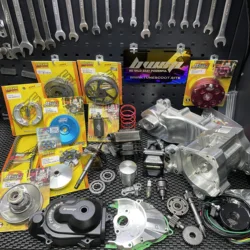 Dio50 132cc Disassembled Engine Kit Water Cooled With Billet Case “Eagle” Cylinder 56mm Crankshaft 55mm Cnc