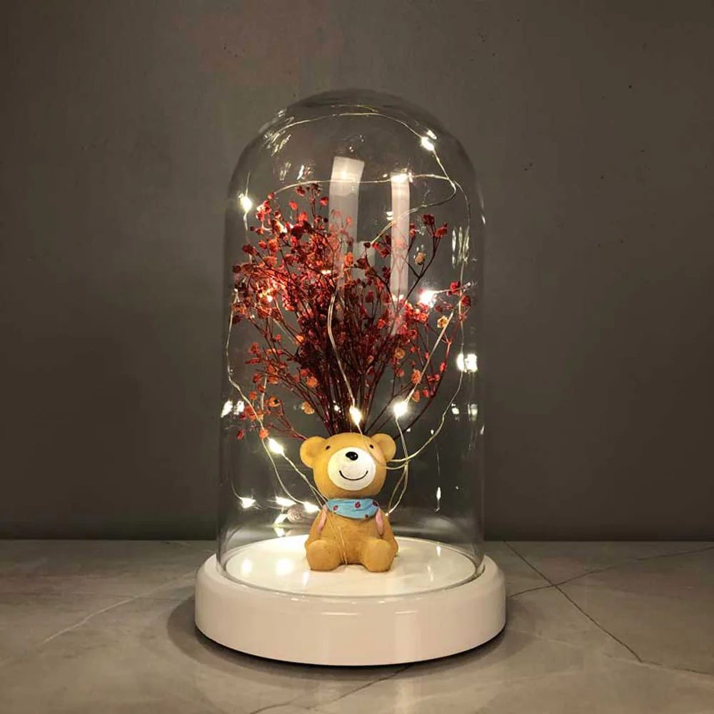 Lanterna illuminata sciarpa orso LED luce notturna natale decorazione festa di natale decorazione della casa regalo per la camera dei bambini lampada insegne al Neon Anime Stranger Things Neonato Luci Notturne Lampada