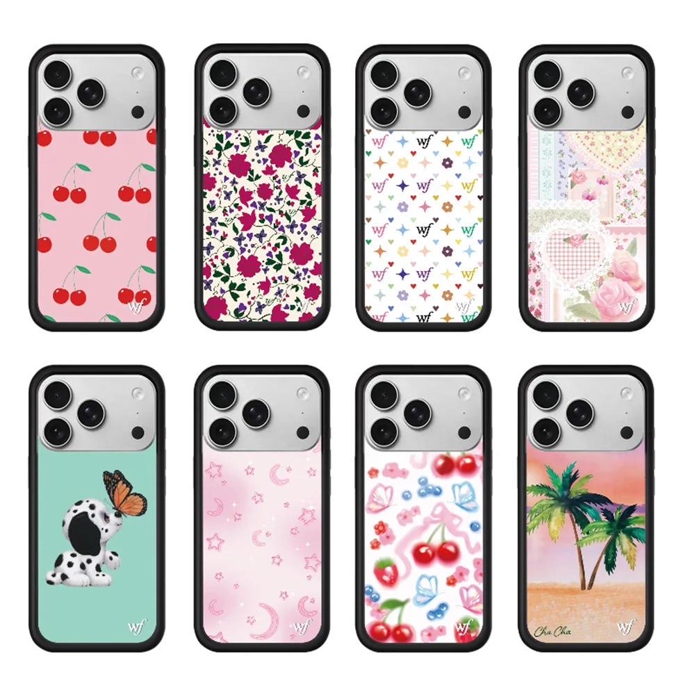 New Wildflower Cute Cherry Puppy Phone Case For iPhone 16 Pr