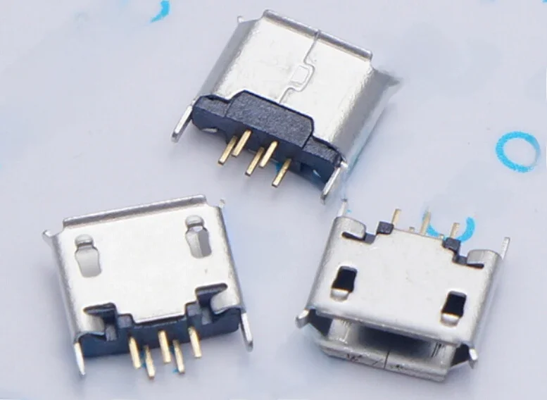 10 szt. Pionowe MICRO mini USB 5pin żeńskie gniazdo 180 stopni jack 5P bezpośrednie złącze USB — zdjęcie 2