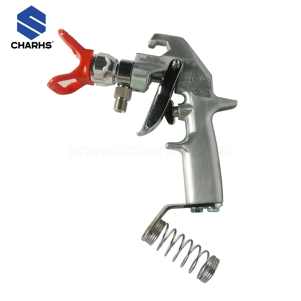 CHARHS Airbrush ASG-2/4/90 Airless Paint Spray Gun 345bar / 5000psi Putty Spray Gun High Pressure airbrush 2-finger trigger