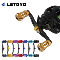 LETOYO carbon fiber Double rocker knob Right left hand baitcasting fishing reel for daiwa kastking ryobi rapala PENN Abu Garcia