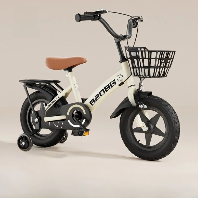 AliExpress OLOME Children's Bicycle 2-11 Year Old With Training Wheels Basket Kids Bicycle Student Bicycle 14/16/18 Inches Bicicleta Mini Bike