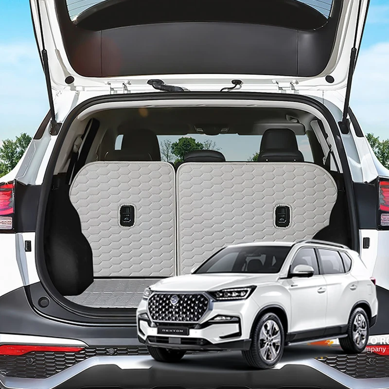 G4 Rexton All-New Rexton Leather Quilting Car Trunk Mat Mat waterproof pollution and anti-slip