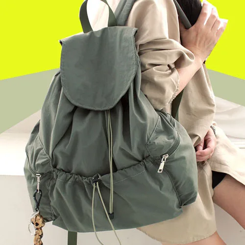 Mochila de nailon ligera Mochila de mujer Mochila de viaje informal diaria