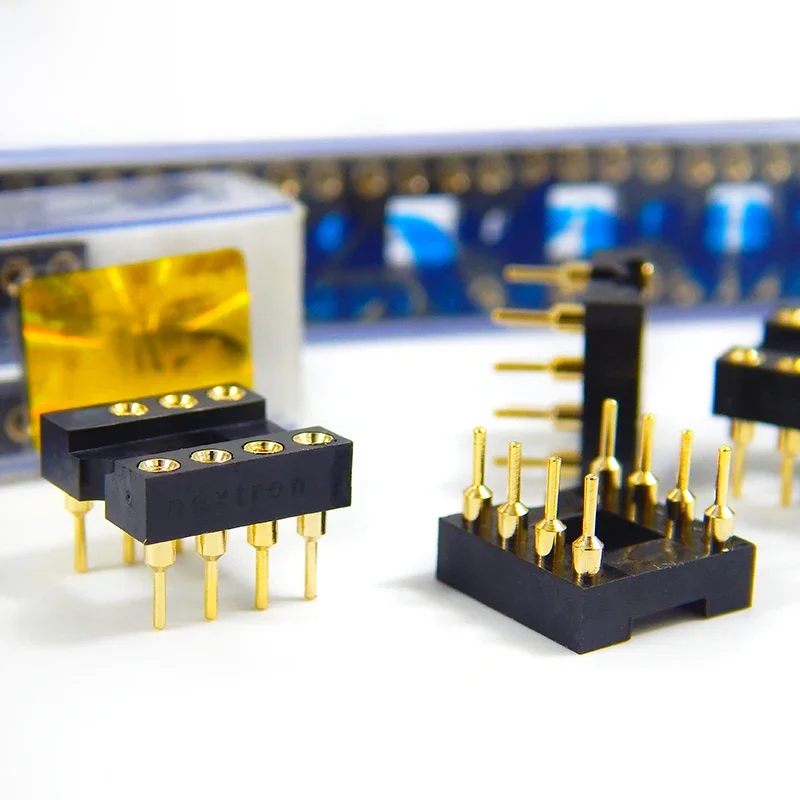 10 SZT. Gniazdo IC DIP8 Pozłacane, Gniazdo Wzmacniacza Operacyjnego do Samodzielnego Montażu Wzmacniacza Audio, Ulepszenie PCB do Wzmacniaczy Audio HIFI, Przedwzmacniaczy i Wzmacniaczy DIY — zdjęcie produktu 6