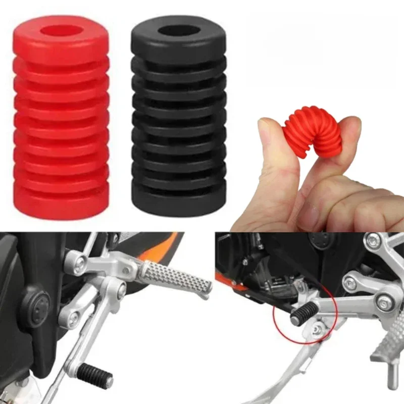 Couvercle de levier de changement de vitesse en caoutchouc pour Moto, 1/2/4 pièces, protecteur de chaussure, pièces de Moto à gaz, Protection du levier, accessoires de Moto