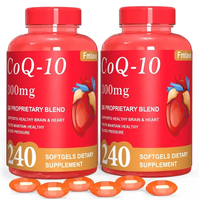 Fmlave CoQ-10 300 mg, 240 cápsulas blandas para soporte de la salud del corazón, coenzima Q10 de fácil absorción, antioxidante y mantenimiento de la salud