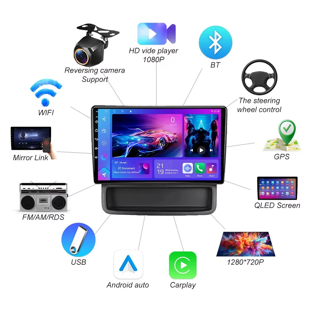 Car Radio For Renault Trafic 2 For Opel Vivaro A For Nissan primastar 2006-2014 Multimedia Video Player Android14 Navigation GPS view 2