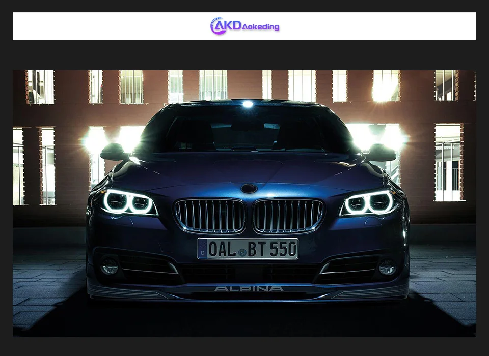 AKD Car Styling Head Lamp for BMW F10 Headlights 2010-2017 520i 525i 530i F18 LED Headlight DRL Projector Lens Auto Accessories