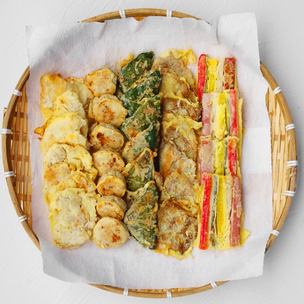 일일이 뒤집어구운 수제전 5종 골라담기 / 오색꼬지 동태전 소고기육전 깻잎전 모듬전