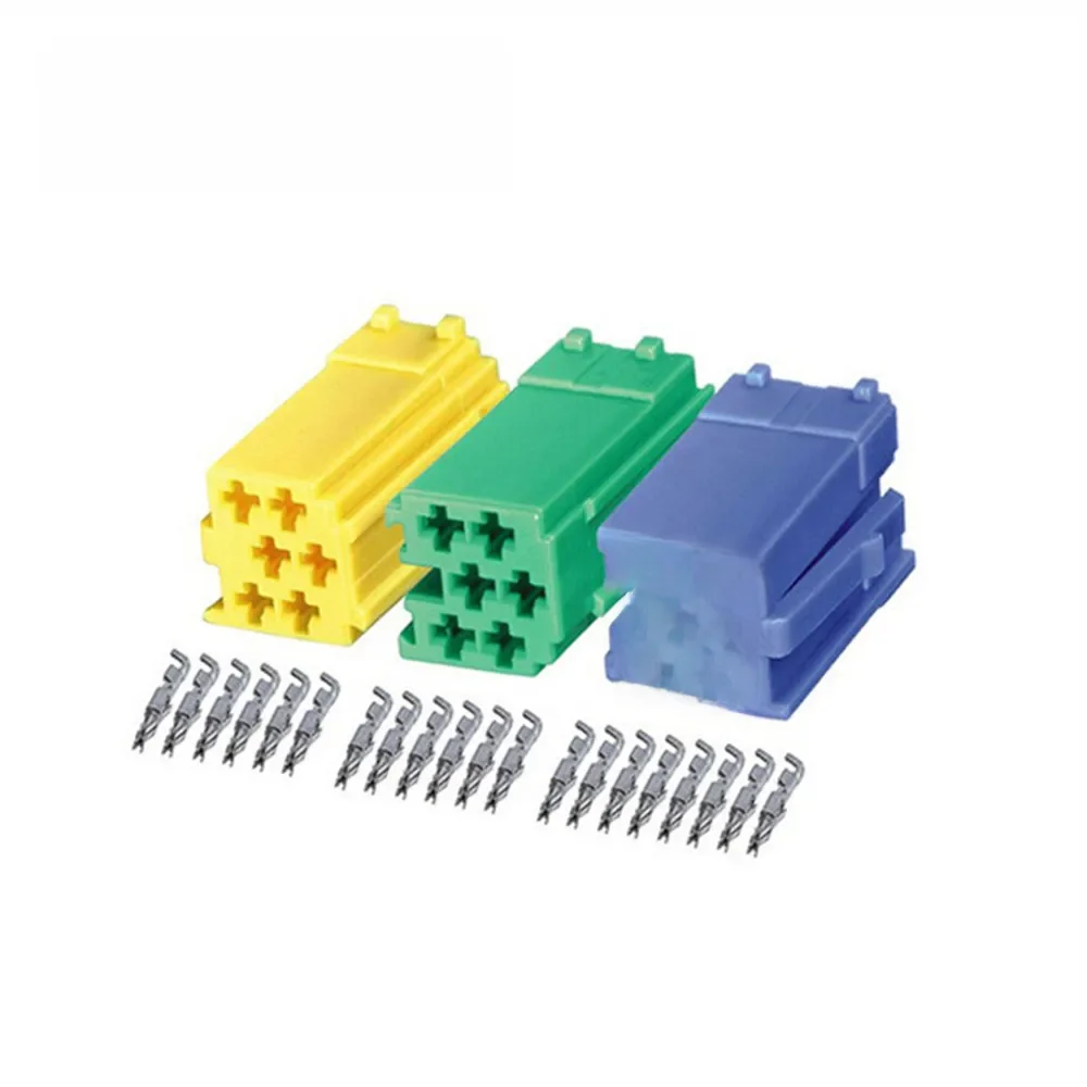 Części kabla samochodowego audio Mini ISO Męskie złącze wtykowe Zestaw naprawczy MINI ISO Adapter — zdjęcie 2
