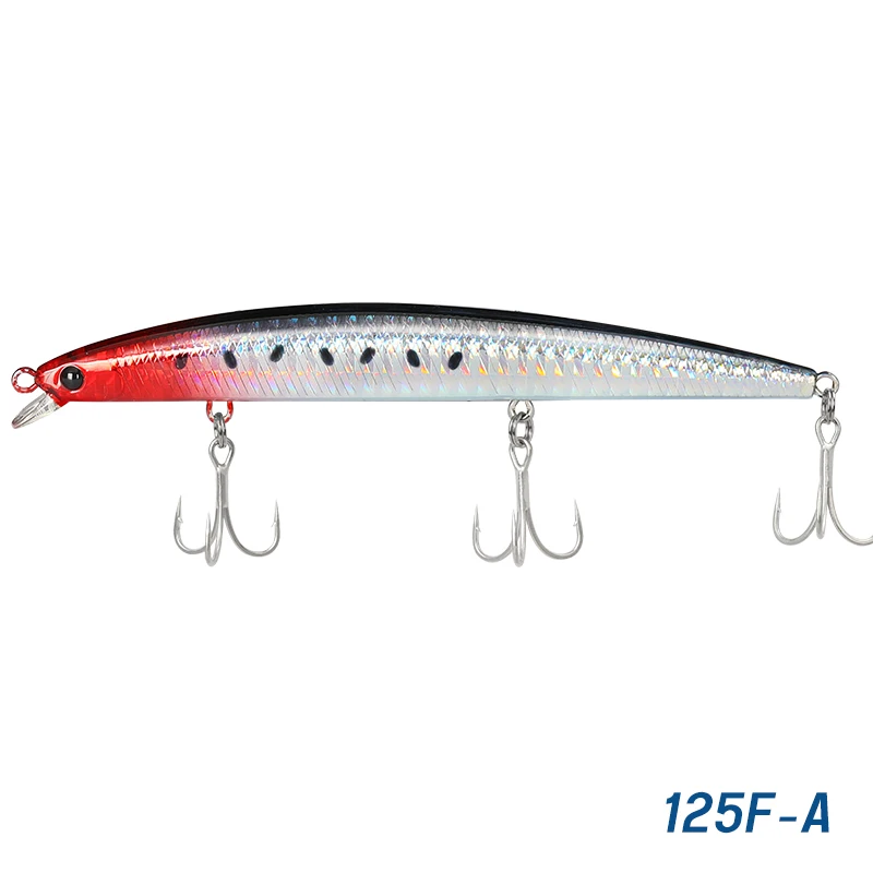 Tsurinoya Slanke Minnow Zeevissen Lokken 125f 125Mm 14.3G Sw Wild Drijvend Hard Aas Voor Ondiep Bereik Zeebaars Nepvisaas