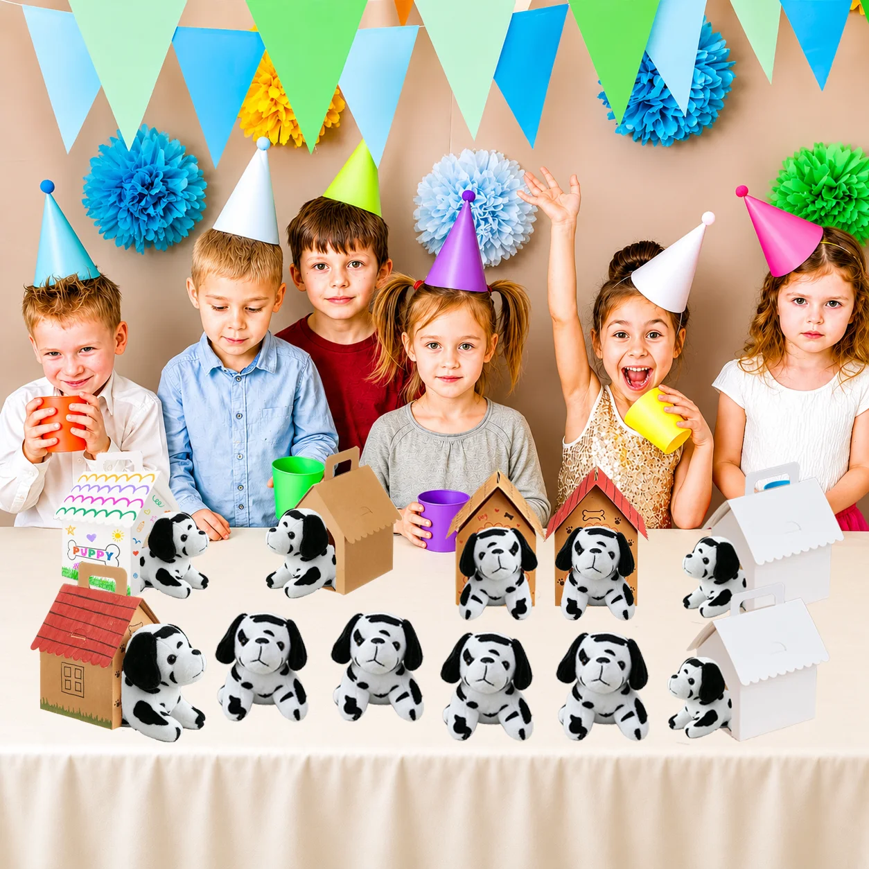 6-48Pcs 4.7Inch Dalmatian Stuffed Animal Bulk Dog Plush Birthday Adopt A Puppy Party Favors Puppy Stuffed Animal Gifts For Kids - view 4