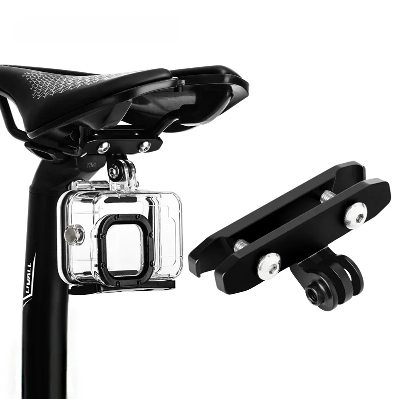 AliExpress riderace Bicycle Saddle Mount Tripod Holder Adapter Clamp Aluminum Alloy Bike Seat Rail Camera Mount For