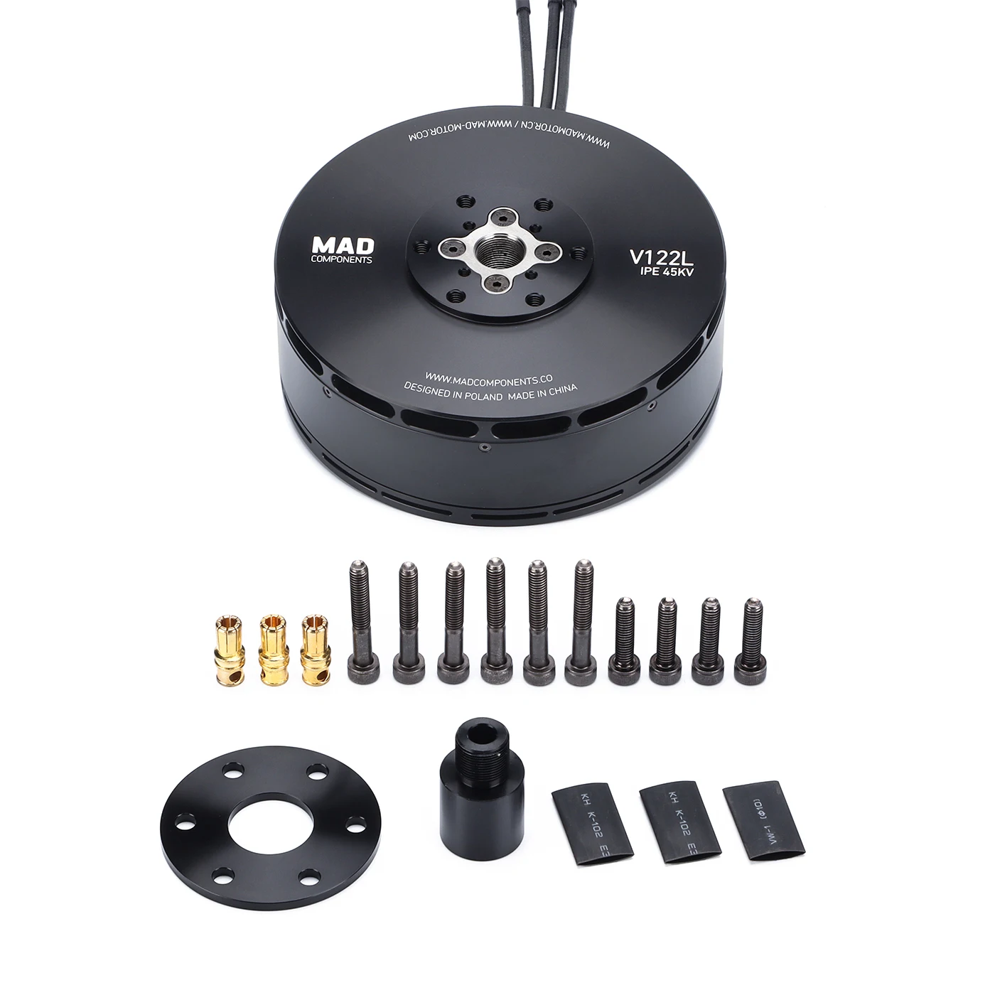 محرك MAD V122L eVTOL 36KV بدون فرشاة لطائرة RC كوادكوبتر متعددة المراوح بدون طيار #5