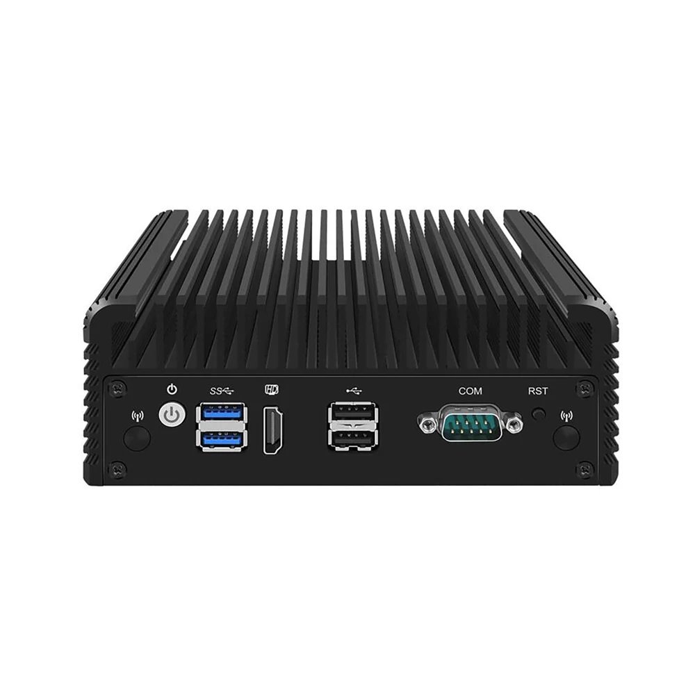 Micro Firewall Appliance,Mini PC,Intel J4125,HUNSN RJ23,pFsense,Mikrotik,OPNsense, router PC, 4 x Intel I211-AT LAN,COM,HD