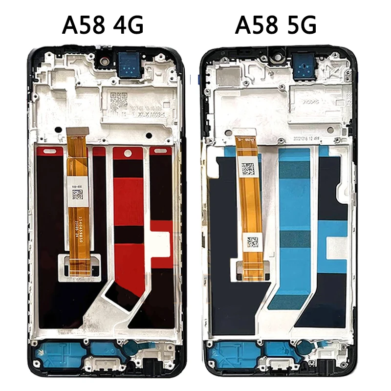 Test A58 Screen For Oppo A58 4G/5G LCD CPH2577 Display Screen+Touch Panel Digitizer Replacement Repair Parts