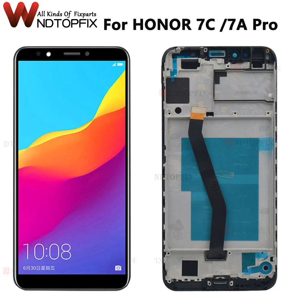 5.7 "per Huawei Honor 7A LCD AUM-L41 AUM-L29 Display Touch Screen Digitizer riparazione per Honor 7A Pro Y6 2018 ATU-L11 Display LCD