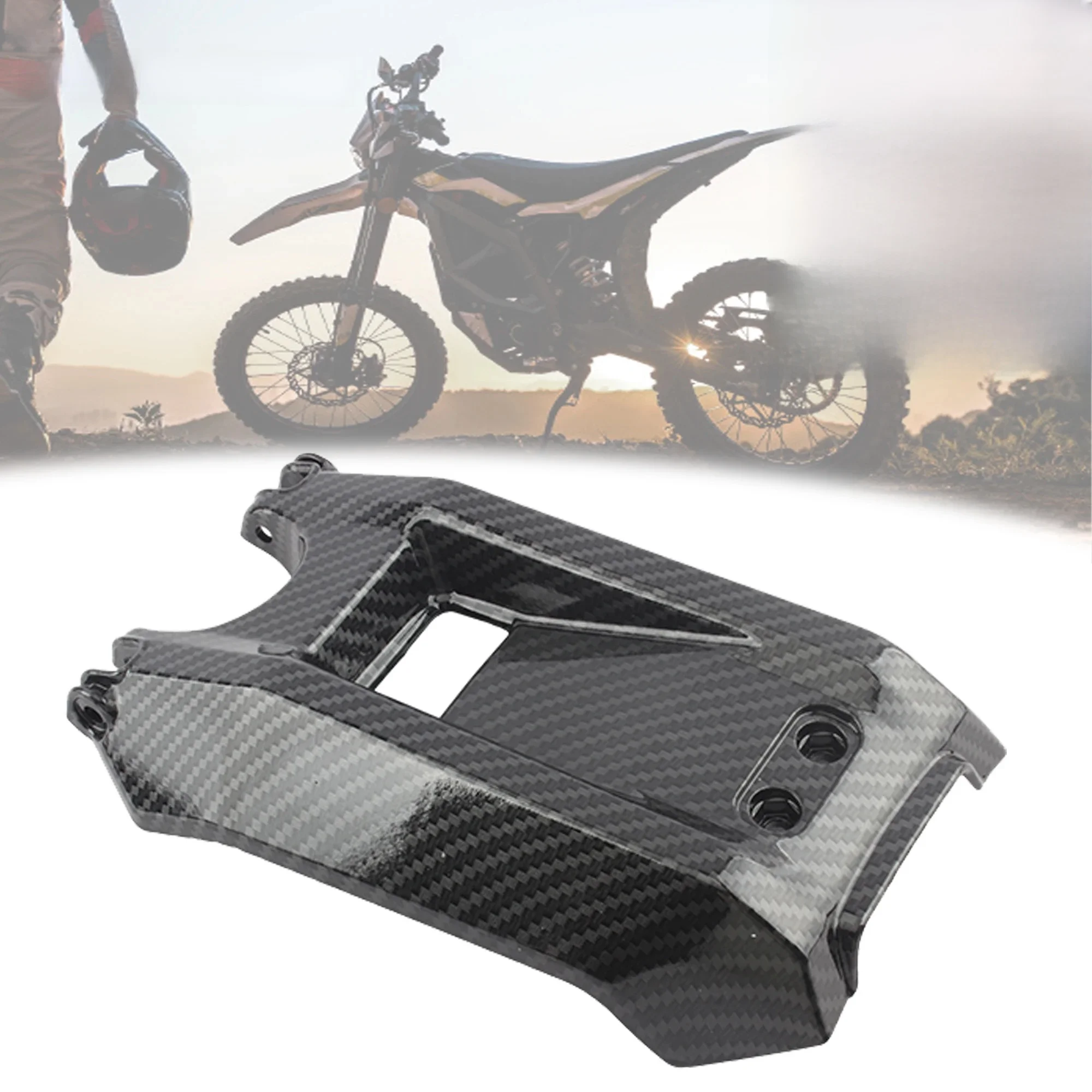 AliExpress PowerMotor For Surron Parts Electric Bike Carbon Fiber Battery Compartment Cover Light Bee X Segway X260 Motorcycle Accessories Off-Road