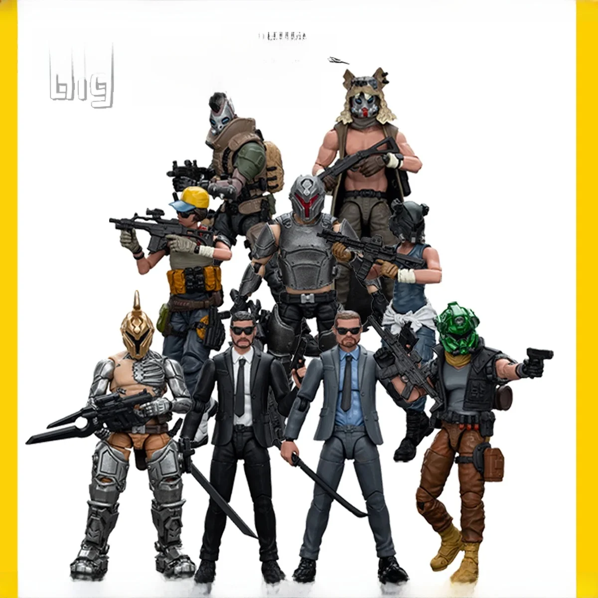 YTOY Hardcore Coldplay Action Figure, Army un.com, Promotion Pack, Mode Anime, En Stock, 9Pcs, 1/18