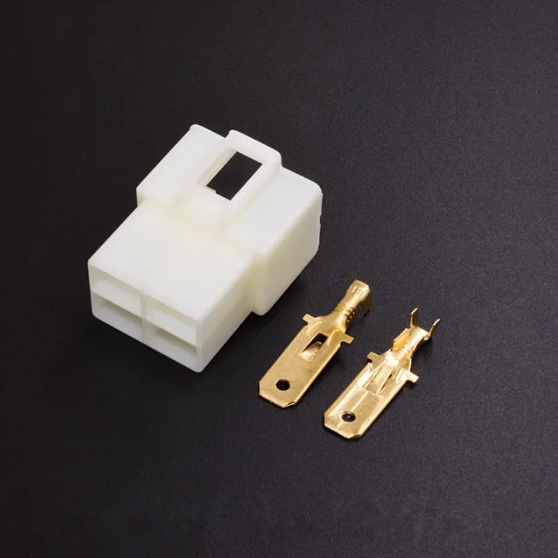 Connecteur de fil automobile 6.3mm, 5 jeux, kit de prise de terminal de câble mâle et femelle, connecteur de faisceau de moto, voiture 1/2/3/4/6/8/9 broches