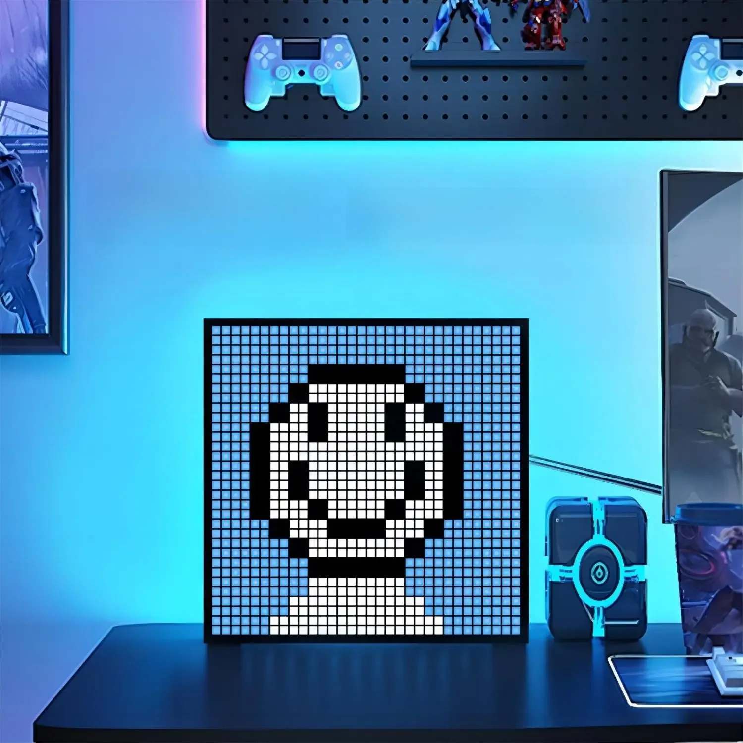 Inteligentny wyświetlacz LED Matrix Pixel RGB DIY Graffiti Bluetooth App Control Art Display do wystroju pokoju gier Fajna ramka animacji — zdjęcie 2
