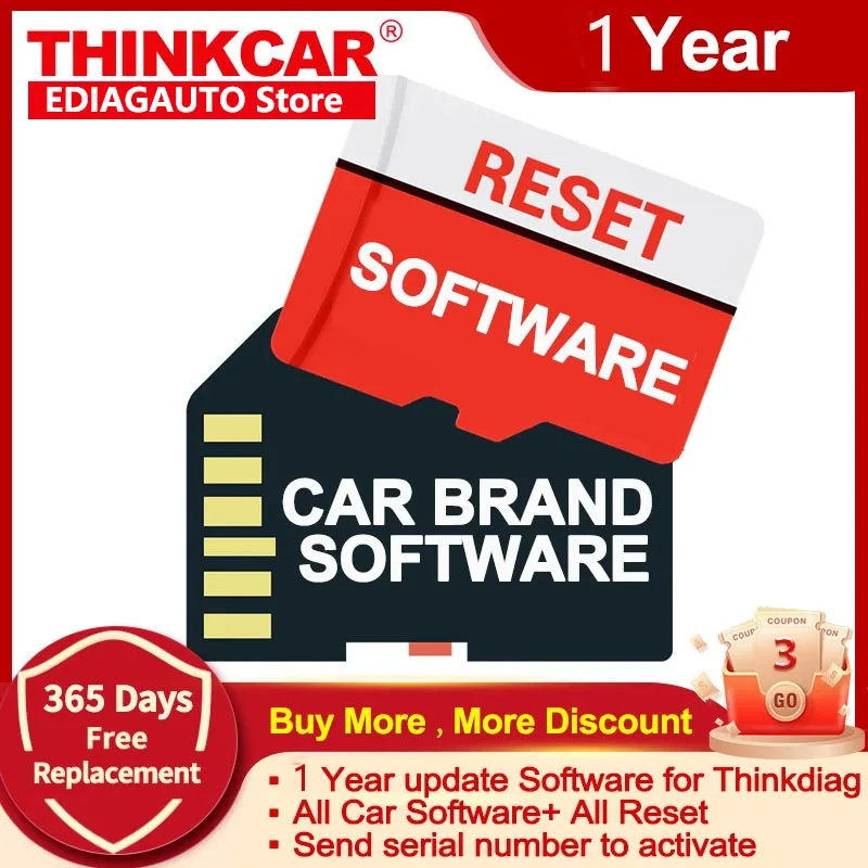 1 Year Software for Thinkcar Thinkdiag Renewal Subscription