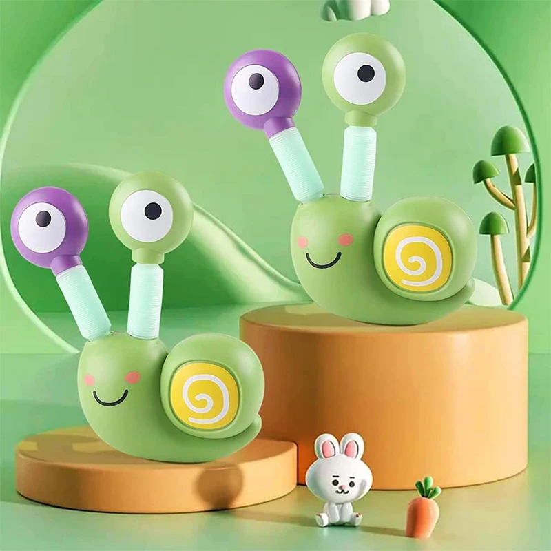 

Snail Telescopic Tube Toy with Light Funny Telescopic Bellows Sensory Toy for Children Luminous Decompression Toy