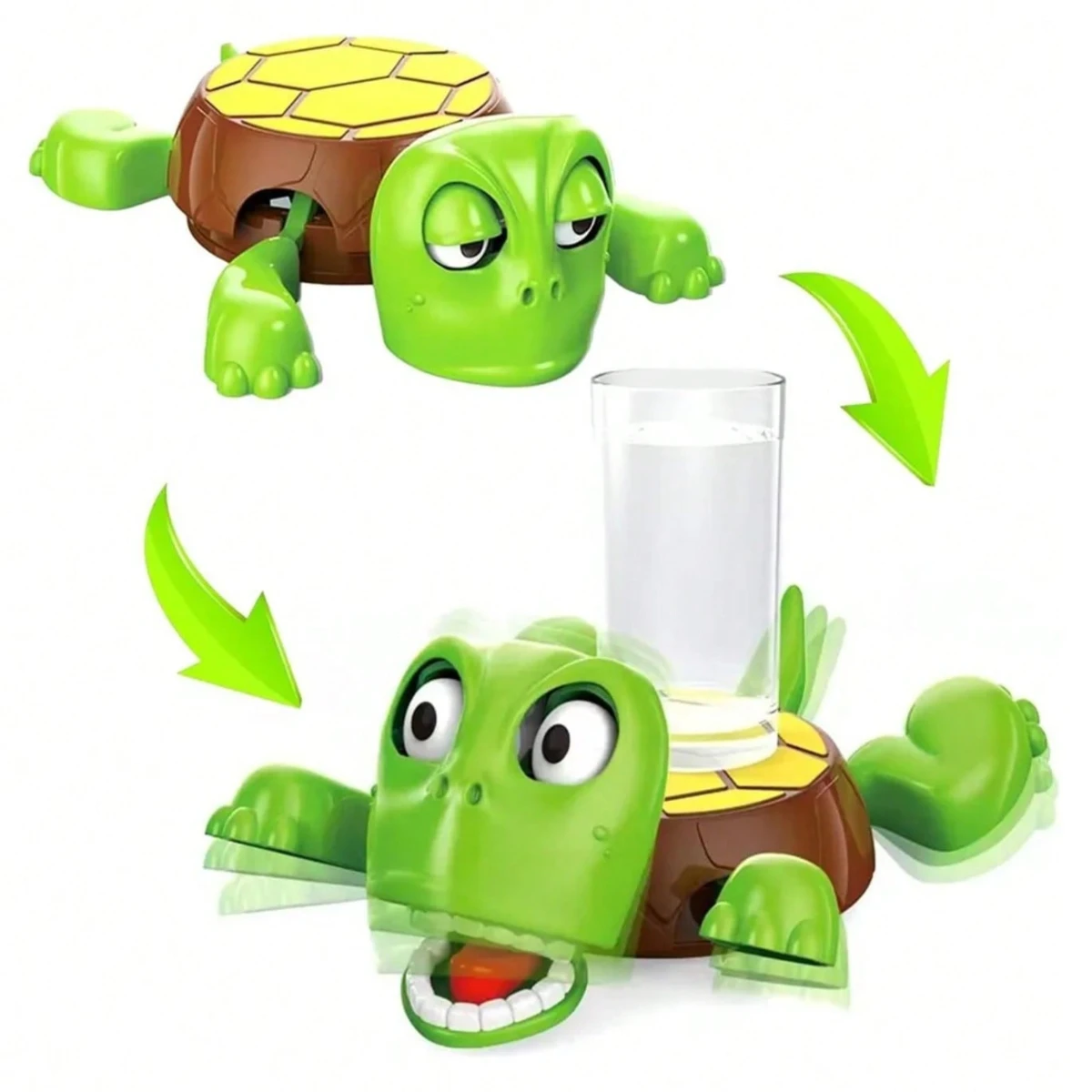 Lustiger Turtle-Getränkehalter mit kreativem Ausdruck, 3D-Getränkehalter