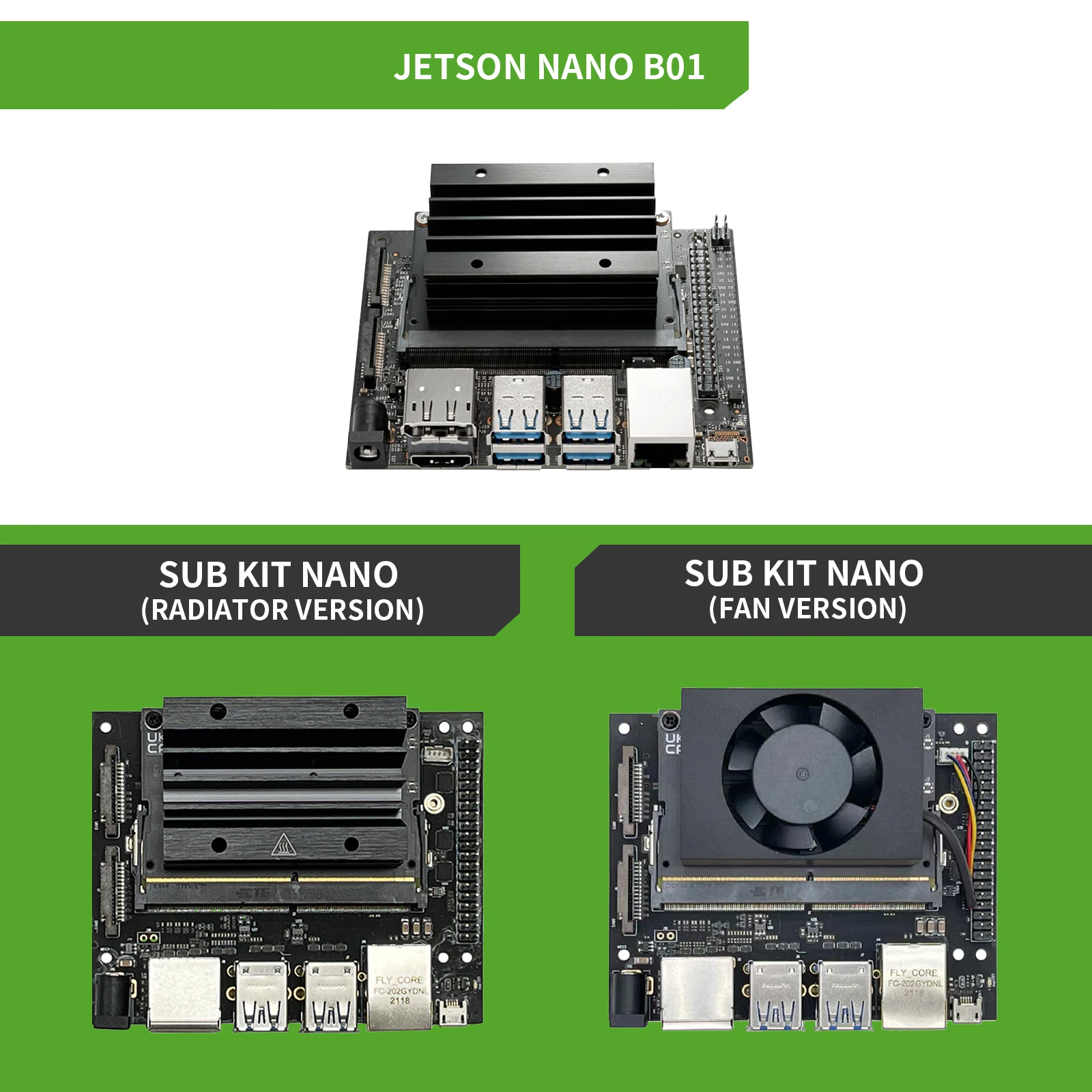 Subkit Nano Kit New NVIDIA Jetson Nano B01 Develop Kit version linux Demo Board Deep Learning AI Development Board Platform