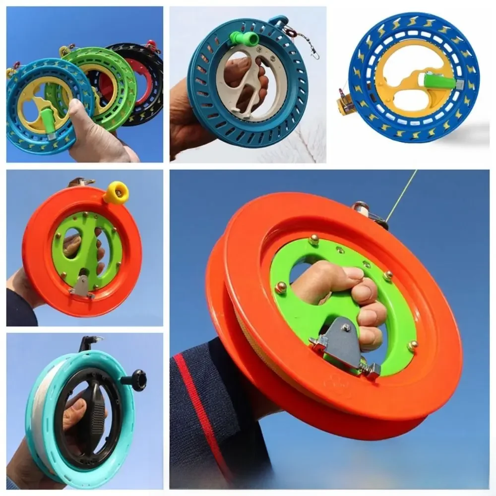 Outil volant en plastique pour moulinet de cerf-volant, outils de poignée de vol, roue de poignée de cerf-volant, outil de vol durable, enrouleur pour enfants, 16cm, 18cm