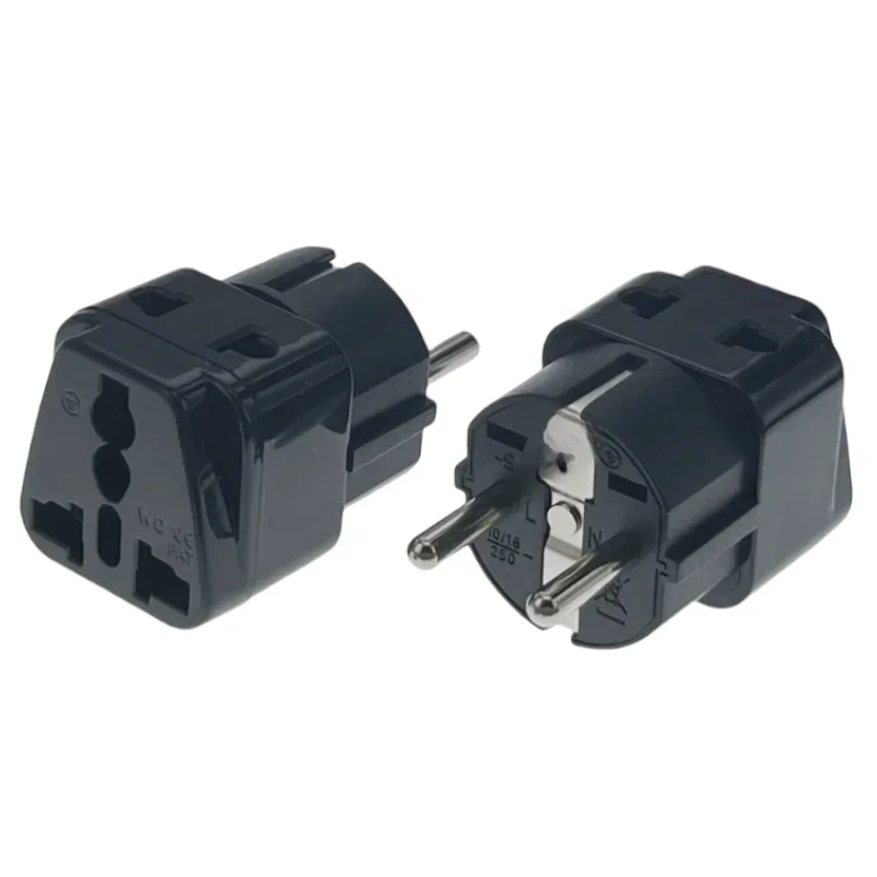 Adaptateur de prise de voyage universel mis à la terre européenne CN US AU UK vers EU russie corée allemagne français 16A convertisseur de prise 250V Type E