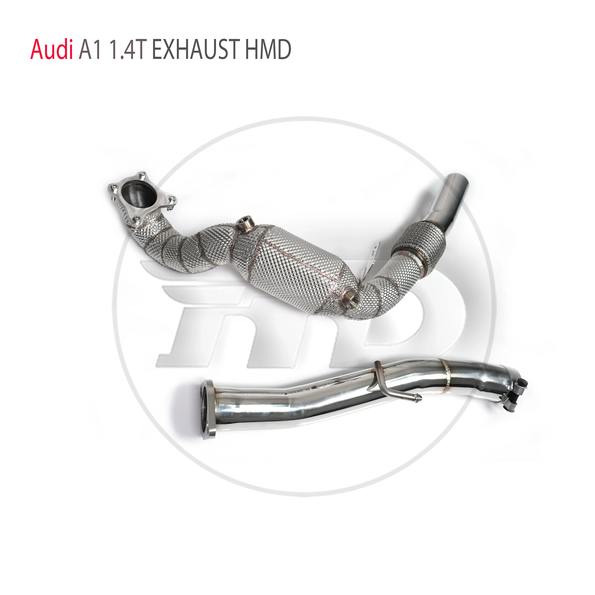 HMD Exhaust System High Flow Performance Downpipe for Audi A1 1.4T Car Accessories With Catalytic Converter Header