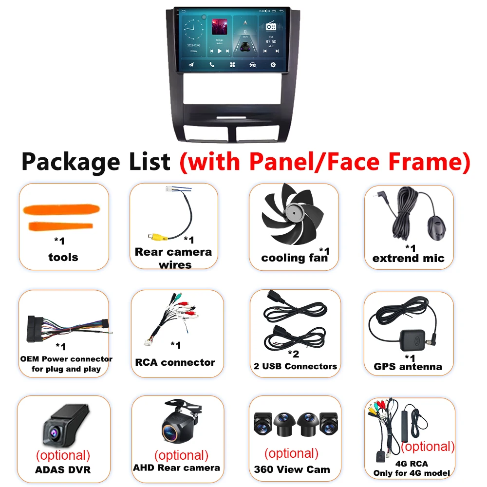 Car Radio For SSANGYONG Rexton 2002 2003 2004 2005 2006 Carplay Android Auto Player Multimedia 4G WIFI GPS Navigation Video 2din