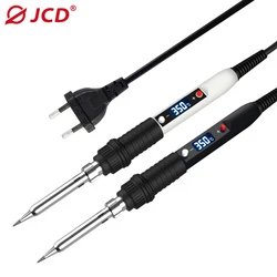 JCD Soldering Iron Sponge Professional Tin Electric Bread Adjustable Temperature 80W 110V 220V  Lead-free Welding  Repair Tool