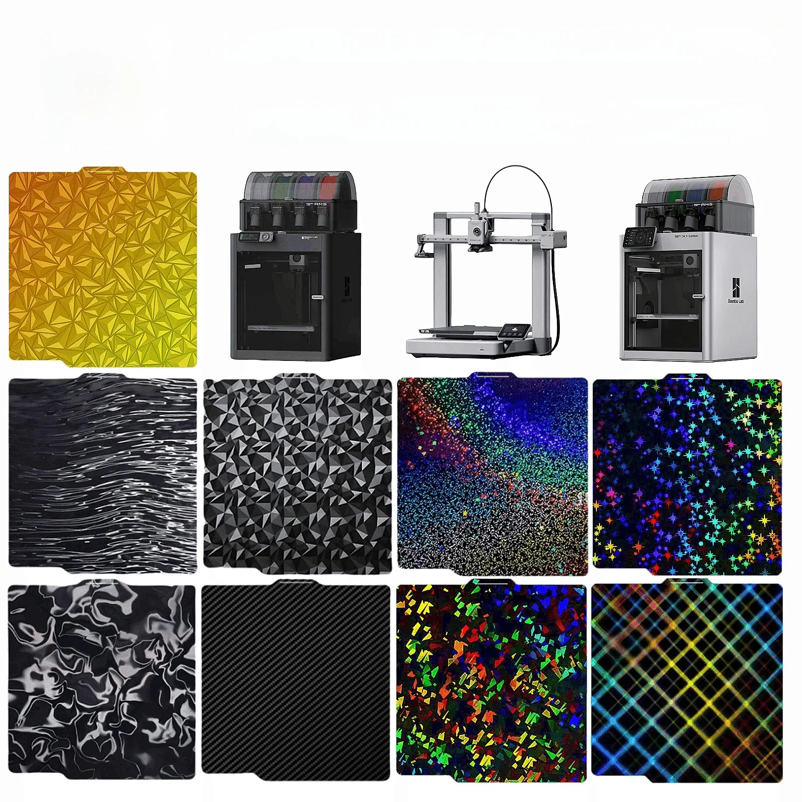 Płytka robocza Bambu Lab X1 Carbon A1 PEI, teksturowana, dwustronna, PEO PET, do drukarek Bamboo Bambulab P1S P1P X1C — zdjęcie produktu 7
