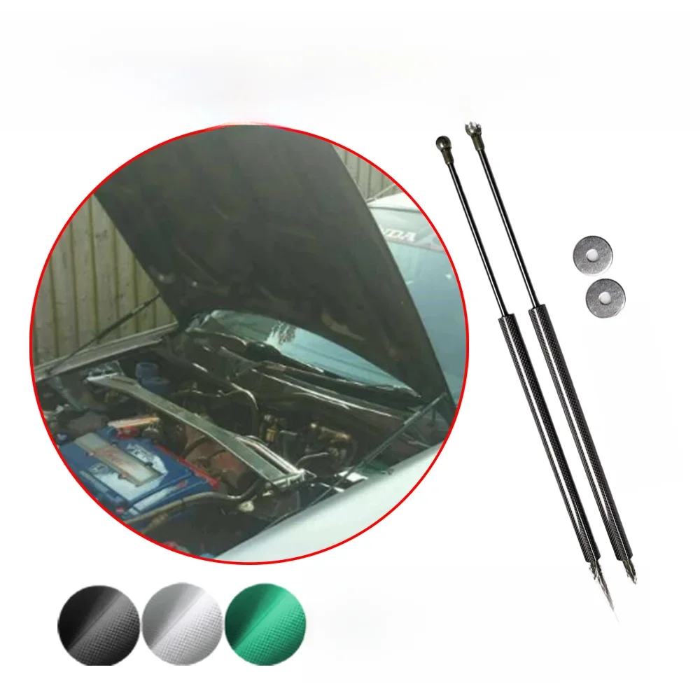 Car Styling przednia maska Bonnet siłowniki pneumatyczne dla Honda Civic EJ/EK/EM 1996-2000 wspornik podnośnika podnoszenie sprężyny amortyzator Carbon Fiber Shock — zdjęcie 2