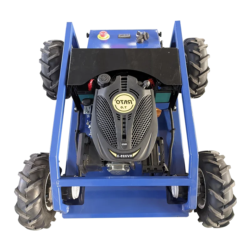 China's newly designed self-propelled tracked lawn mower gasoline automatic machine customized product