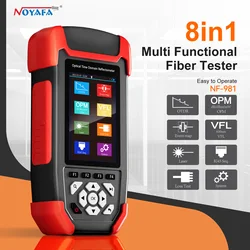 NOYAFA NF-981 8in1 Optic Fiber Tester OTDR Optical Power Meter Fault Detector with OPM VFL OLS Event Map Ethernet Cable Multimet