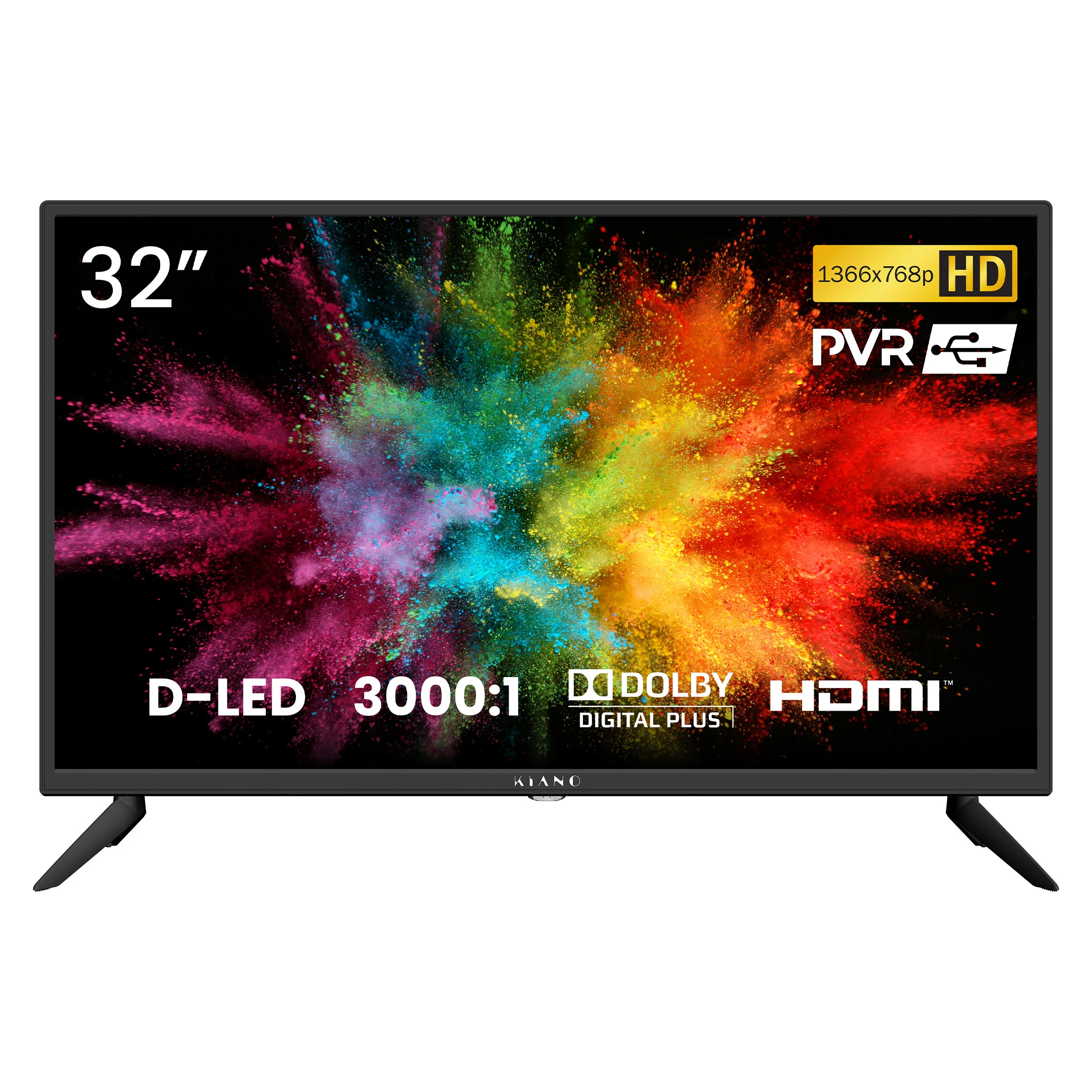 TV LED Kiano SlimTV 32 HD Ready HDMI USB PVR enregistreur image HD