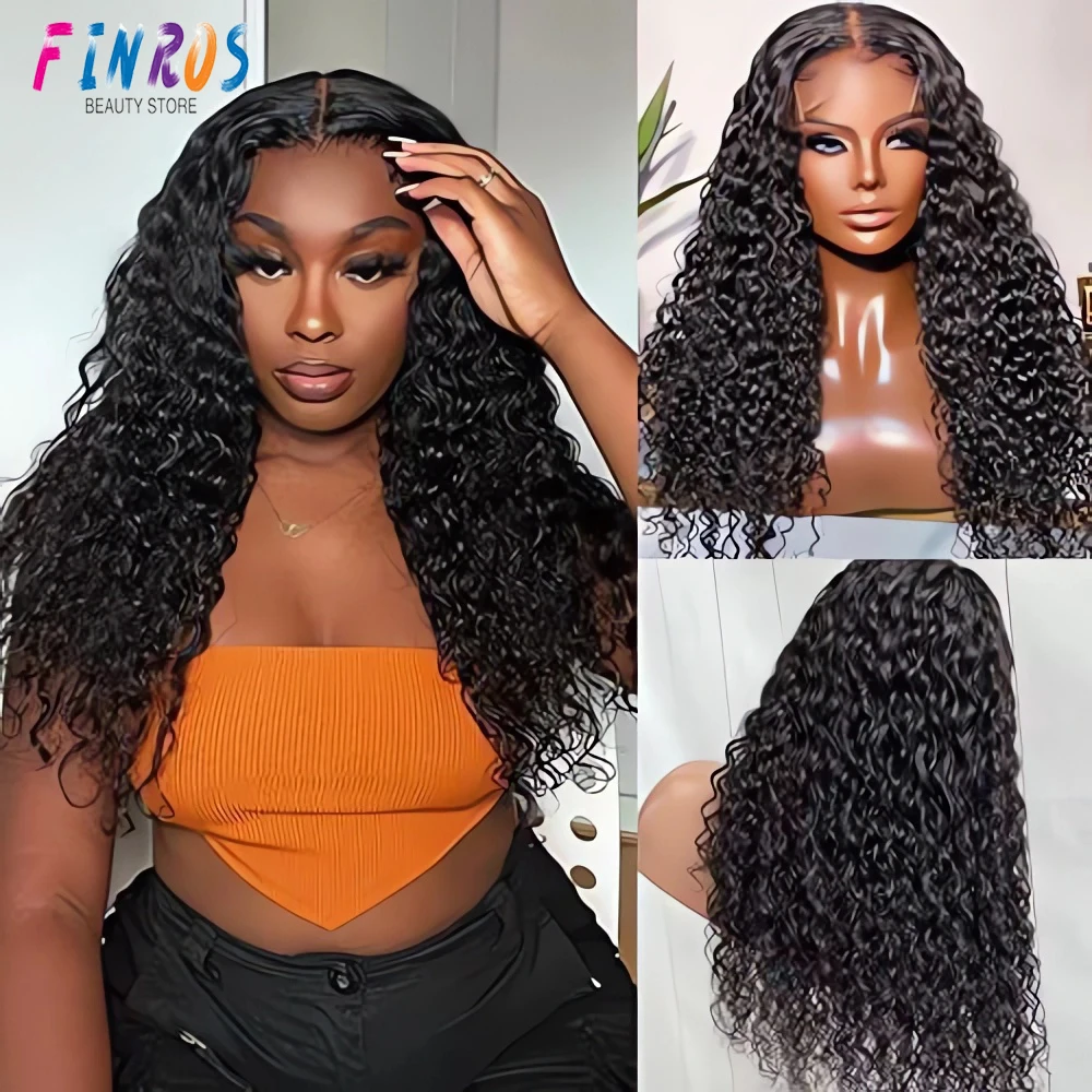 

Deep Wave Natural Color Remy wigs human hair HD Transparent Pre plucked lace frontal wigs Cheap on sale clearance for women