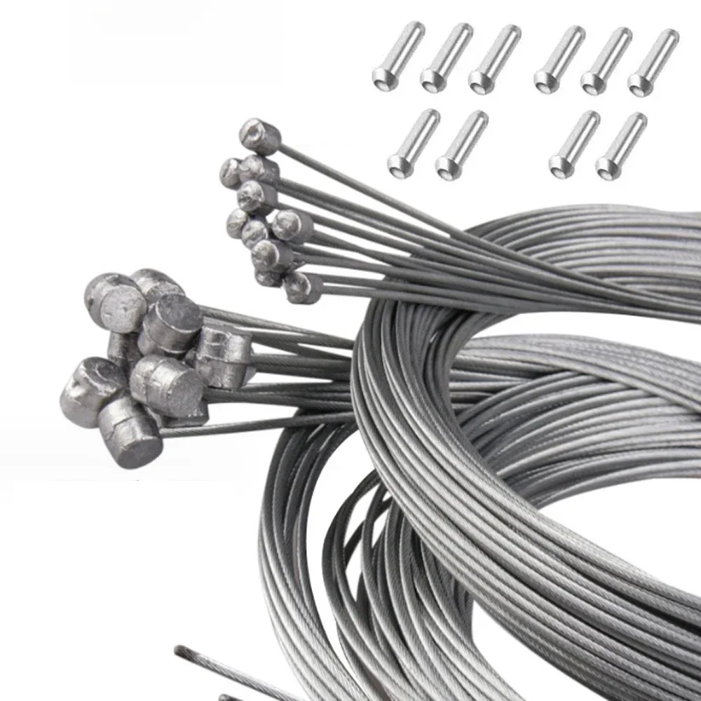 AliExpress NONE 5/10pcs 2M MTB Bicycle Brake Line Bicycle Speed Line Fixed Gear Shifter Gear Brake Cable Set Core Inner Wire for MTB Road Bike
