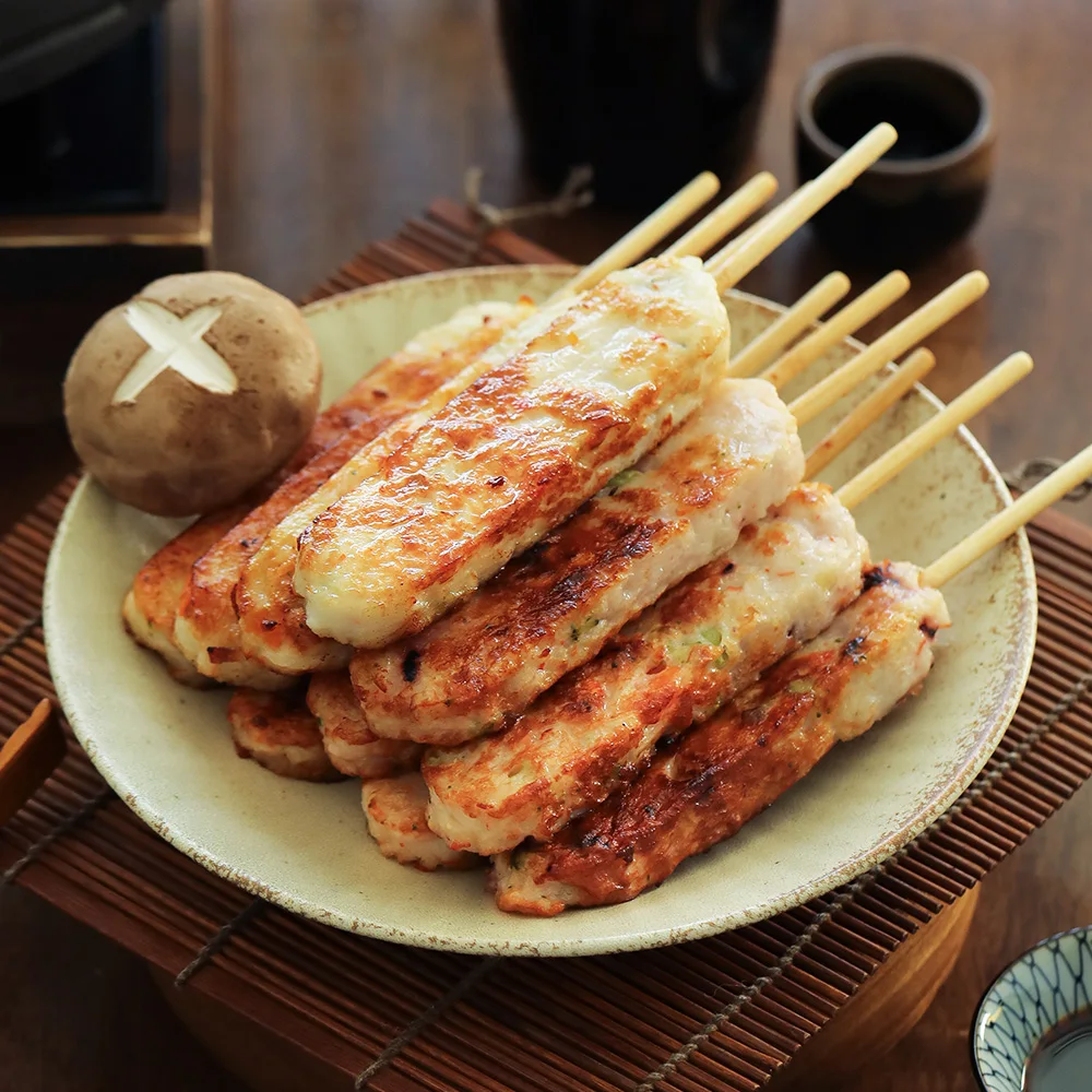 NO밀가루 100% 생선살로 만든 프리미엄 가마보꼬 어묵바 새우/해물/야채 10개입 700g