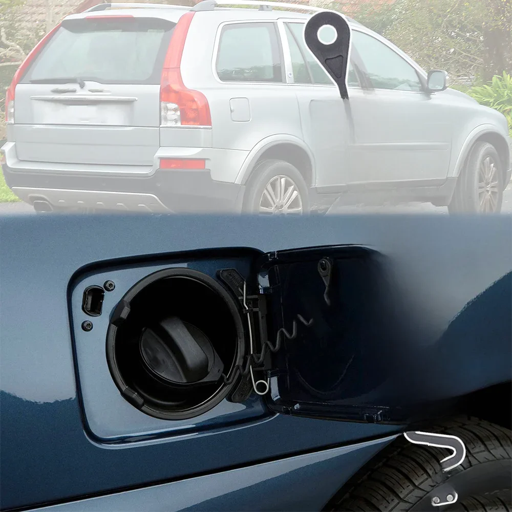 Anneau de câble de ligne de bouchon de gaz de carburant de voiture, bande TWindsor dorée pour Volvo XC90, 2006, 2007, 2008, 2009, 2010, 2011, 2012, 2013, 2014