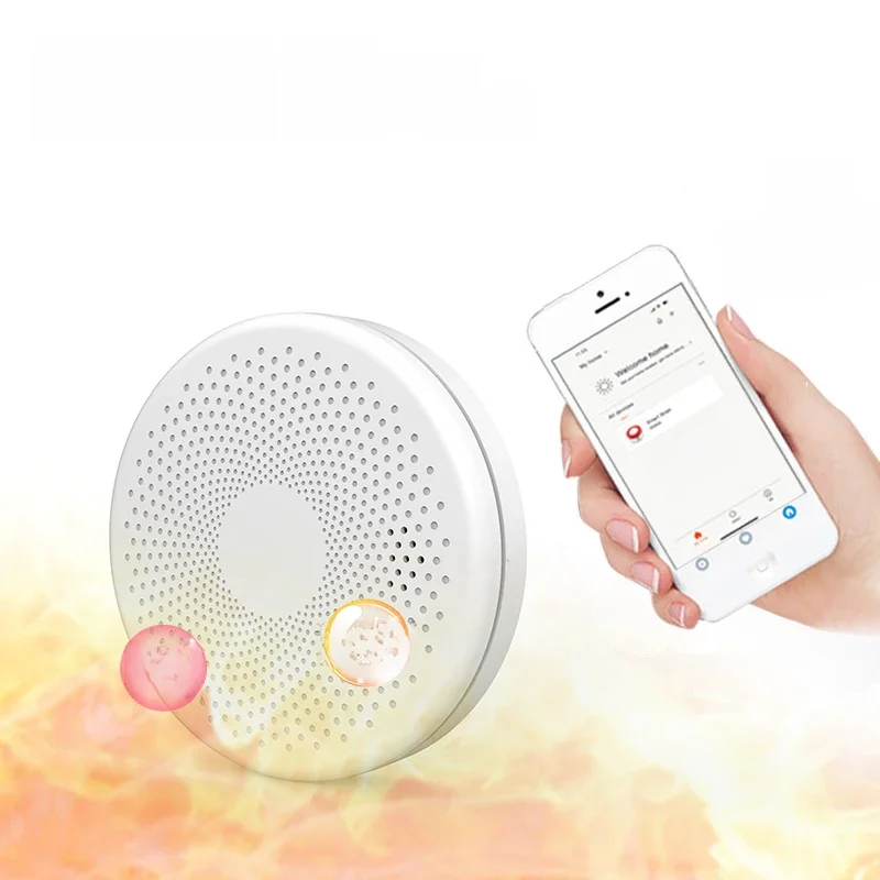 Tuya Smart Co & Smoke Detector, Alarme, Monóxido de Carbono, Salão, Sala, Cozinha, Loja, Incêndio,